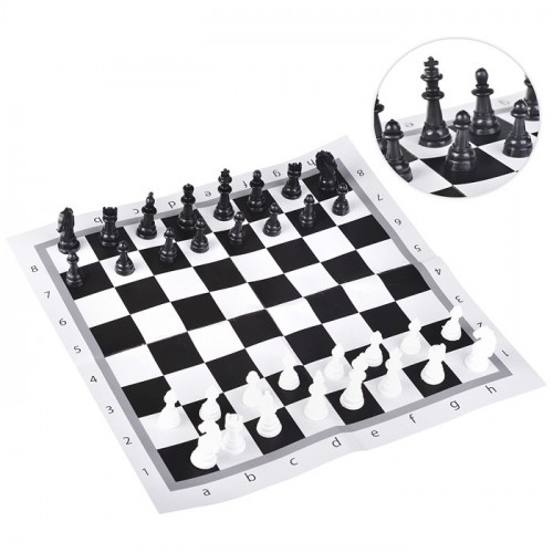 Шахматы классические в пакете + поле 28,5х28,5см.